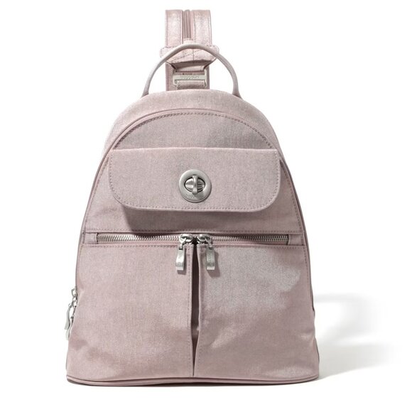 Baggallini Blush Shimmer Naples Convertible Backpack/NWT - Picture 1 of 14